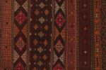 Vintage Baluch Tribal Kilim in Brown, Red & Orange Patterns | Area Rug in Rugs by Rug and Kilim
