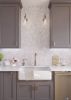Skinny Chevron Calacatta Gold Mosaic Tile | Tiles by Tile Club. Item composed of marble