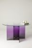 Purple Rain Glass Table | Coffee Table in Tables by STUDIO MONSOLEIL. Item made of glass works with modern style