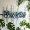 Oversized Multicolor Acrylic Metal Wall Art | Sculptures by Sarmal Design. Item composed of metal in mid century modern or contemporary style