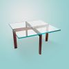 MARTIN Coffee table | Tables by Ivar London | Custom. Item made of walnut & glass compatible with contemporary and eclectic & maximalism style