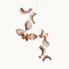 Dune 10 Spiral in Metallic Tones Pendant Light | Chandeliers by MOSS Objects. Item made of metal compatible with contemporary and japandi style