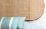 Natur Round Wood & Rattan Headboard | Beds & Accessories by LAGU. Item made of oak wood works with boho & modern style