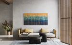 SHALLOWS Coastal Beach Boho Wall Hanging Tapestry | Wall Hangings by Wallflowers Hanging Art. Item made of wool with fiber works with boho & contemporary style