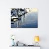 Blue Harbor 4608 | Prints in Paintings by Petra Trimmel. Item made of canvas with metal