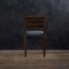 Exotic Wood and Leather Side Chair from Costantini, Renzo | Dining Chair in Chairs by Costantini Design. Item composed of wood and fabric