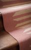 Handwoven Woolen Pink & White Runner Rug | Rugs by Evergreen Carpets. Item composed of wool compatible with boho and minimalism style