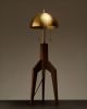 Falcon Table Lamp | Floor Lamp in Lamps by Nathan Chintala. Item made of walnut with brass works with mid century modern style
