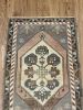Hand-woven Turkish Rug Doormat| 1.11 x 3.2 | Small Rug in Rugs by Wool and Rug. Item made of wool works with boho & contemporary style
