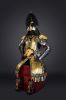 Bespoke Golden Qilin Ming Imperial Wearable Art Armor | Sculptures by Dynasty Artisan. Item composed of metal and leather in contemporary or eclectic & maximalism style