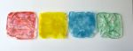 Perfect imperfection Yellow/Blue | Ornament in Decorative Objects by Wall Art Object by Betti Brillembourg