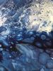 Sapphire Deep | Oil And Acrylic Painting in Paintings by Virginia Burke. Item made of canvas