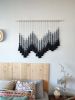 Black Velvet Weave | Macrame Wall Hanging in Wall Hangings by Pepita Topos Studio. Item composed of wood & cotton compatible with boho and coastal style