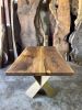 Walnut Wood Dining Table - Wooden Conference Table | Tables by Tinella Collection. Item composed of walnut in boho or minimalism style