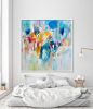 Large Abstract painting art print | Prints by Duealberi. Item made of canvas with paper