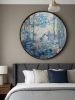 Random-Stitch Suzhou Embroidery Monet’s Water Lilies | Wall Hangings by Dynasty Artisan. Item made of wood with fabric works with contemporary & eclectic & maximalism style