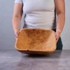 Handcrafted 14" Square Nesting Salad Bowl | Hardwood | Serving Bowl in Serveware by TerraKlay. Item composed of wood in contemporary or rustic style