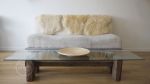Reclaimed Wood Coffee Table. Modern Rustic Coffee Table. | Tables by Ticino Design. Item made of wood with glass works with minimalism & contemporary style
