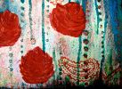 Wild rose vibrations | Oil And Acrylic Painting in Paintings by Elena Parau