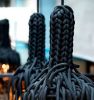 String Theory | Chandeliers by JAN FLOOK | Crown Towers Melbourne in Southbank. Item composed of fabric and fiber