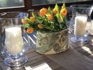 Flower Brick in Spearmint Floral Pattern | Vase in Vases & Vessels by Lora Rust Ceramics. Item composed of ceramic