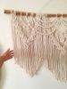 Large Macrame Wall Hanging - "Rain" | Wall Hangings by Damla. Item made of cotton works with boho style