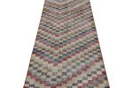 Vintage Zeki Müren Runner Rug with Geometric Patterns | Area Rug in Rugs by Rug and Kilim