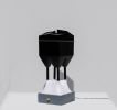 QUAD Lamp | Table Lamp in Lamps by WU Design. Item made of birch wood with fabric works with contemporary & modern style