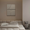 Shoreline Relief Textured Wall Sculpture | Wall Hangings by DY atelier. Item made of oak wood with marble works with minimalism & contemporary style