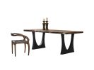 Black Walnut Solid Wood Dine Table - Custom Table | Dining Table in Tables by Tinella Collection. Item composed of walnut and metal in contemporary or country & farmhouse style