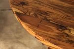 Single Pedestal Argentine Rosewood Round Table by Costantini | Dining Table in Tables by Costantini Design. Item composed of wood