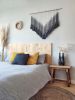 Midnight Black Tassel Tapestry | Macrame Wall Hanging in Wall Hangings by Pepita Topos Studio. Item made of wood with cotton works with boho & contemporary style