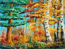 In the Quiet Autumn — Original Acrylic Painting | Oil And Acrylic Painting in Paintings by DaggArt. Item made of canvas compatible with traditional style