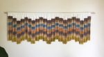 STEPS VINTAGE Tan Textile Wall Hanging | Macrame Wall Hanging in Wall Hangings by Wallflowers Hanging Art. Item composed of oak wood & wool compatible with boho and art deco style