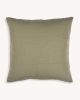 Zuma Handwoven Cushion Cover (GREEN) | Sham in Linens & Bedding by Routes Interiors. Item made of cotton compatible with boho and eclectic & maximalism style