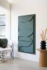 Plaster Sculptural Wall Panel | Wall Sculpture in Wall Hangings by Blank Space Studios. Item made of wood with concrete works with mid century modern & art deco style