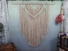 Beaded Boho Macrame Wall Hanging | Wall Hangings by Desert Indulgence. Item composed of wood and cotton in boho style