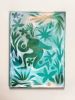 women at play in a spiky world 03 | Oil And Acrylic Painting in Paintings by Leah Lavelle. Item made of maple wood & canvas compatible with contemporary and transitional style
