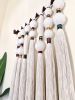 Fiber Pearls Banbas sculpture - Macrame Wall hanging | Wall Hangings by HILO Fiber Art. Item composed of cotton and fiber