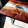 Evelyn | Desk in Tables by J Strowmatt Designs. Item composed of walnut and synthetic