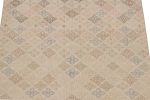 Vintage Zeki Müren Rug in Beige with Geometric Patterns | Area Rug in Rugs by Rug and Kilim