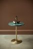 Basic Rain Forest Side Table | Tables by LAGU. Item made of brass with marble