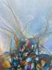 Kaleidoscope 3: Vibrant Floral Harmony, acrylic on canvas | Oil And Acrylic Painting in Paintings by Lena Kolambet. Item composed of canvas compatible with contemporary style
