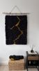 Woven Tapestry "Black Kintsugi" | Wall Hangings by Tissage Sauvage. Item made of wood & wool compatible with contemporary and japandi style