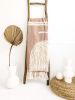 Laguna Throw Blanket | Linens & Bedding by Coastal Boho Studio. Item made of cotton works with boho & contemporary style