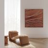 Copper Wall Sculpture Textured Metallic Art Canvas | Mixed Media in Paintings by Serge Bereziak. Item composed of canvas compatible with boho and minimalism style