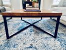 The Campbell Coffee Table | Tables by The Strong Oaks Woodshop. Item made of wood & metal compatible with boho and minimalism style