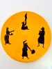 Decorative plate MEDINA HKAYET | Decorative Objects by LA FIBRE ARTISANALE. Item in contemporary or eclectic & maximalism style