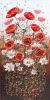 Radiant Poppy Meadow — Original Acrylic Painting | Oil And Acrylic Painting in Paintings by DaggArt. Item composed of canvas compatible with modern style