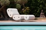 MW06 Fauteuil et pouf design – Outdoor version | Lounge Chair in Chairs by KUUMO Design. Item made of fabric with steel works with contemporary style